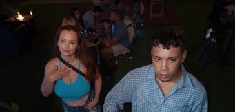 Busty Red Eviee’s Public Pleasure
