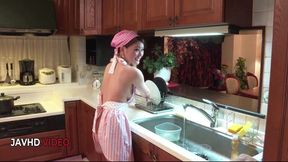 Japanese Housewife Aya Mikami Delivers Intense POV Blowjob and Sex