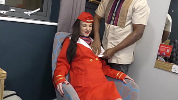 British Air Hostess Isabella Rose BBC Creampie