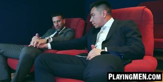 PlayingMen.com - Gustavo Cruz fucks Axel Brown's ass in a cinematic anal pounding