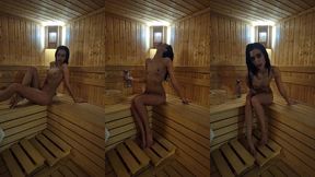 smoking in the sauna