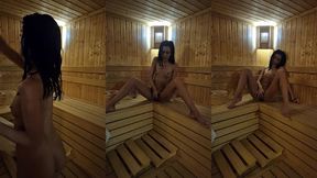 smoking in the sauna