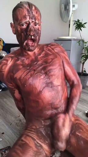 Yogurt chocolate and cum   Clip 1