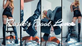 Rosie's Boot Lover- Ebony Femdom Goddess Rosie Reed Boot Fetish Beta Male Humilation And Long Legs Tease- standard definition