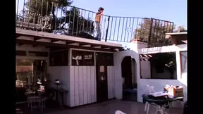 Mature mom Lexi Lamour and Kimmie Morr double team hubby's cock