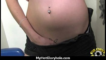 Ebony Slut Fucks A White Gloryhole Cock In Her First Interracial Scene 12