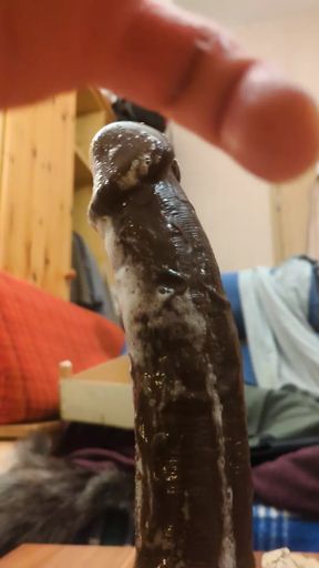 Sloppy saliva dildo deepthroat 19