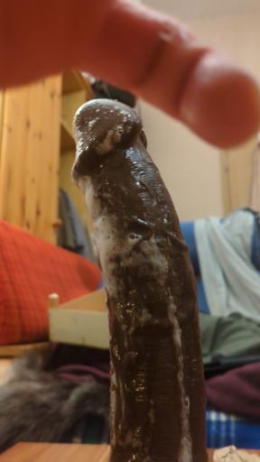 Sloppy saliva dildo deepthroat 19