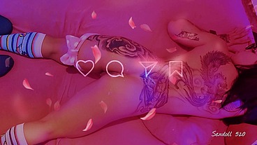 Boneca sexual Hinata Hentai fodendo buceta apertada anal para gozar [Parte 2] - Sexdoll 520