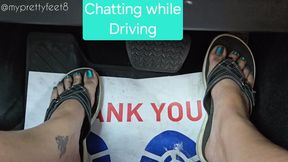 Driving in Flip Flops Dirty Feet