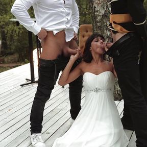 Fucking wedding! Part 5. Fuck me together at the altar