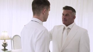 The obedient twink is getting plowed by dominant DILF