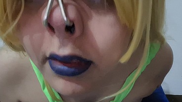 Full Version: Puffy Nipples Sissy Samus Pumping and Lactatingg her Tits with Vacuum Milking Machine until they Grow (Breast Expansion)