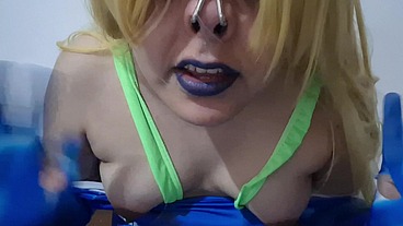 Full Version: Puffy Nipples Sissy Samus Pumping and Lactatingg her Tits with Vacuum Milking Machine until they Grow (Breast Expansion)