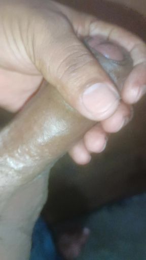 Handjob of my cock in bathroom video super