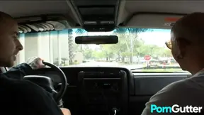 Stacked MILF Amber gets picked up and drilled by a stiff cock