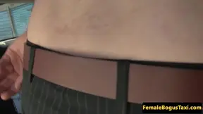 Bigtit mature cabbie spitroasted in taxi
