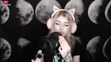 Her wet tongue slurps your ears raw ASMR ear feast with goth girl grit