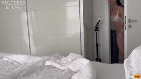 I woke my roommate up and asked if I could use his mirror