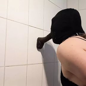 Hooded Sissy Eagerly Deepthroats Cock