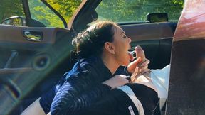 First-time female gets raw in car sex with stranger, rough, and nasty