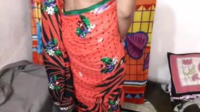 full sexy Indian wife fucking in saree