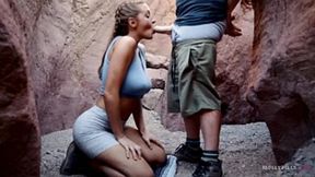 Hiking Adventure turns into homemade porno - Molly Pills - Very Cute Amateur Teen gets Public Creampie