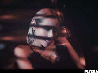 Lascivious Lesbian Grows Big Weenie - Interracial Futanari Lezdom