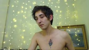 Adorable Twink Shows His Tattoos