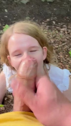 Facial and Risky Sperm Walk in the Forest