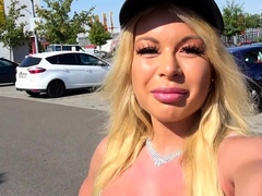 Husband fucks stranger on hot blind date outdoors