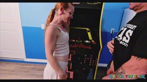 Barely Legal Nerdy Gamer Girl Fucked In The Arcade 2