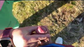 Caught Stroking in Public... She Helped Me Finish