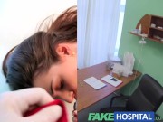 Fake Hospital Doctor denies antidepressants and prescribes a good licking and a hard fucking