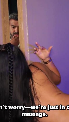 The shameless masseur fucks his client practically in front of her husband!   Clip 3