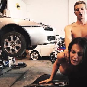 Slutty Garage 2 - Fucked in a Garage of Sluts, Long Haired Slut Gets Fucked by Every Cock That Comes Her Way