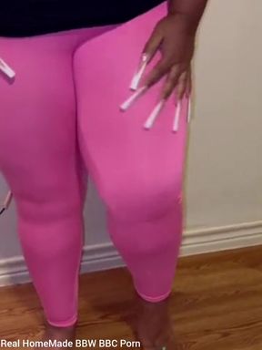 Desperate for a Wee Pissing My Self in Nylon Leggings