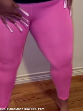 Desperate for a Wee Pissing My Self in Nylon Leggings