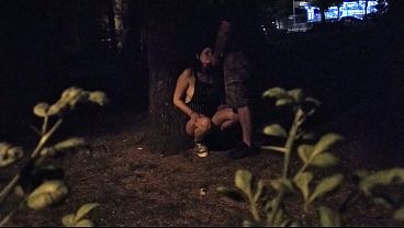 Dogging - A Cheating big tits wife sucks stranger cock