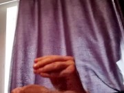 Tattooed dadbod wank