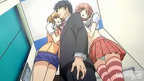 Busty Babes Ignite Steaming Elevator Lust – Hot Subbed Hentai Action