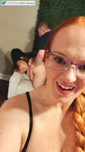 Cuckquean Selfie - Wife Watches and Films Herself Being Cucked by Younger 4'10 Thick Latina