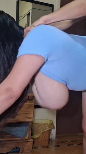 My Girlfriend Katty Milk Introduces Me to Her Yoga Buddy with Natural Huge Tits   Clip 1