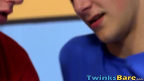 Twinky performs oral sex before hot bareback sex session