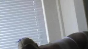 ”Christine does a striptease in POV solo scene”