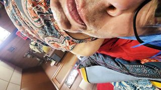 This T-Model Fuckbox Is Sitting on Your Spouse's Phat Man Rod and Wants Your Gullet As Well