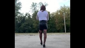 Прогулка кроссдрессер