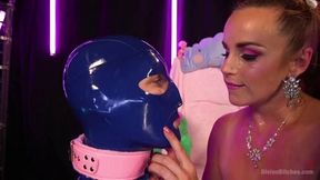 Latex Princess Torments Her Slave