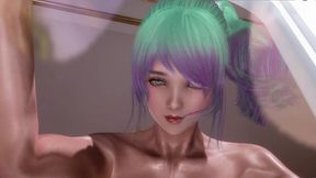 yua fucked on the window.