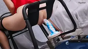 White Girl Tries Extreme Anal Toys and Car Jack Dildo